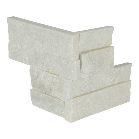 Arctic White Splitface 45x16 Mini Stack Stone — Stone Avenue