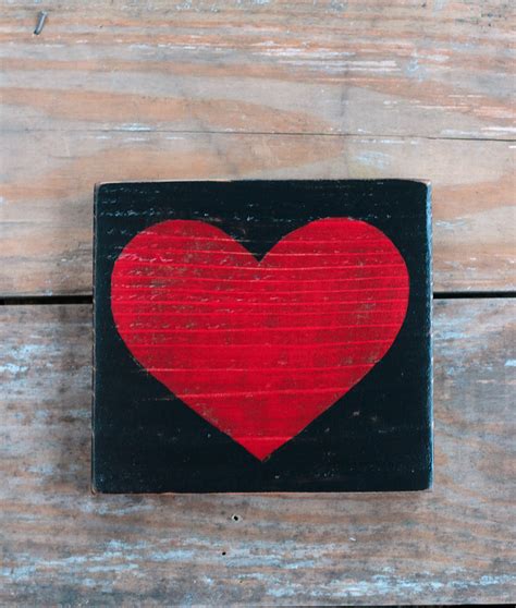 Rustic Heart Wood Sign Hand Made To Order In Washington State The