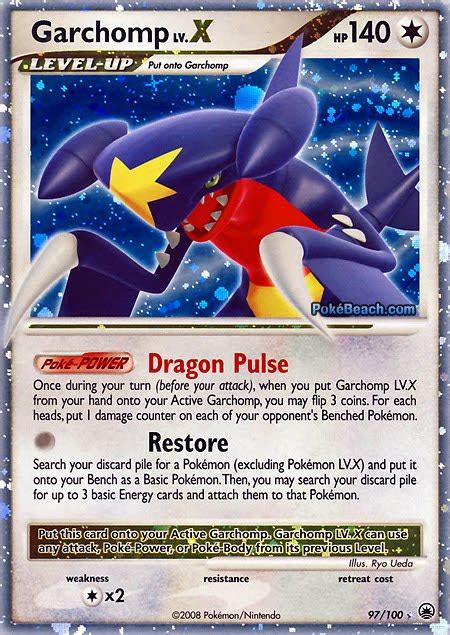 Check out our x card selection for the very best in unique or custom, handmade pieces from our shops. Pokemon Card of the Day: Garchomp Lv. X (Majestic Dawn) | PrimetimePokemon's Blog