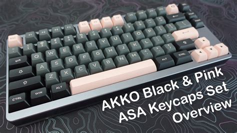 Akko Black Pink Asa Keycap Set Overview Mechanical Keyboards Youtube