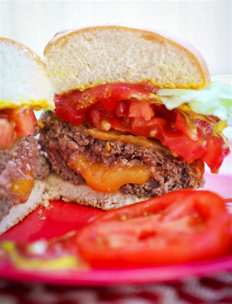 Grilled Cheese Stuffed Burgers Recipe — Pip And Ebby Easy Delicious