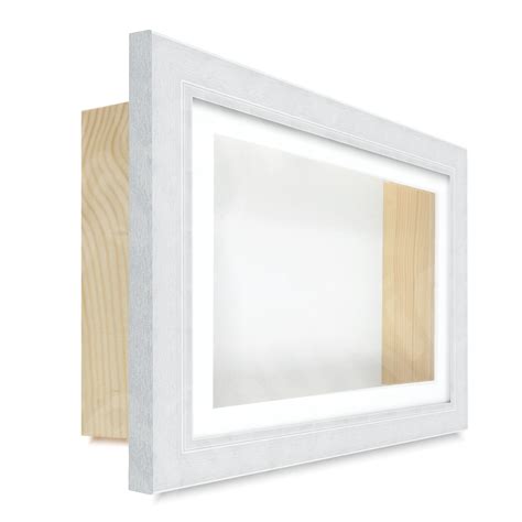 Extra Deep Shadow Box Frame For 3d Object Framing Display Silver With