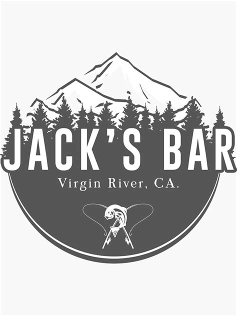 Jacks Bar Virgin River Sticker By Malaveadriana Redbubble