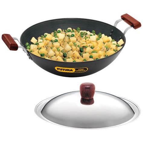 Buy Hawkins Futura Hard Anodised Aluminium Deep Fry Pankadhai 33 Cm