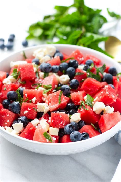 Watermelon Feta Salad With Blueberries Cooking For My Soul