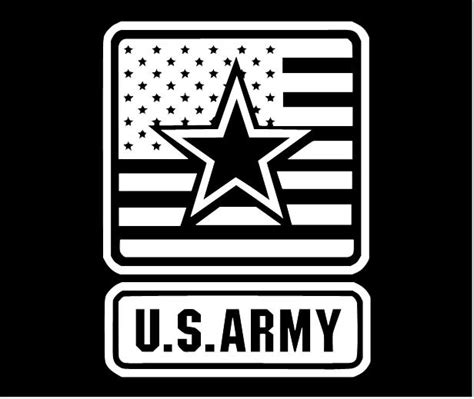 Us Army Sticker The Army Logo With The American Flag And Large Star
