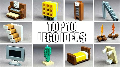 Top 10 Easy Lego Building Ideas Anyone Can Make Without Technic Youtube