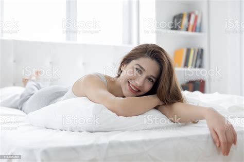 Beautiful Woman In Bed Stock Photo Download Image Now Mattress