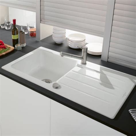 Villeroy And Boch Architectura 60 Built In Sink With Draining Board White