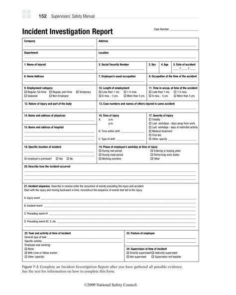 Incident Investigation Report Templates At