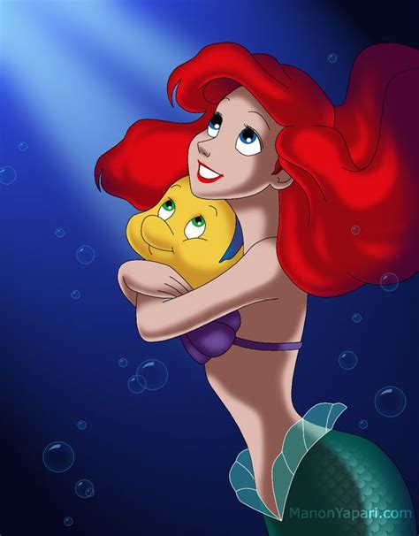 Ariel Holding Flounder Ariel The Little Mermaid Ariel Mermaid The Little Mermaid