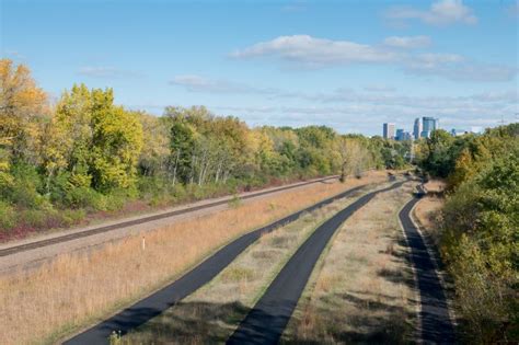 Tent camping is often considered the classic way to camp. Trails near of St. Louis Park, MN leading to Minneapolis.