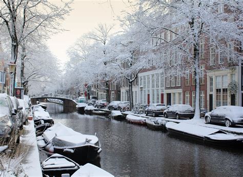 Amsterdam Covered In A Coat Of Fresh Snow © All Rights Res Flickr