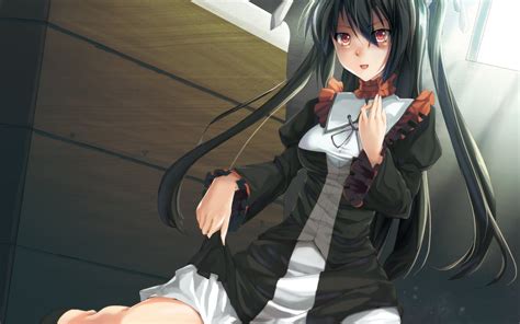 Black Haired Female Anime Character Hd Wallpaper Wallpaper Flare
