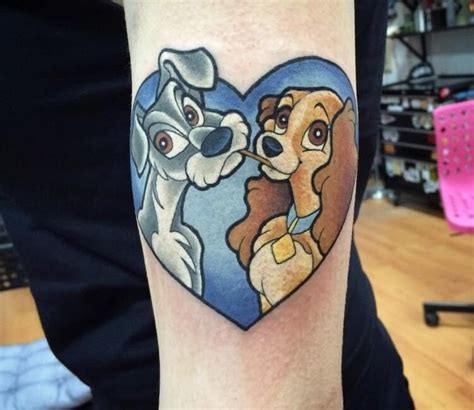 Lady And The Tramp Tattoo By Kate Holt Post 27721 Tattoos Disney Tattoos Cherry Tattoos