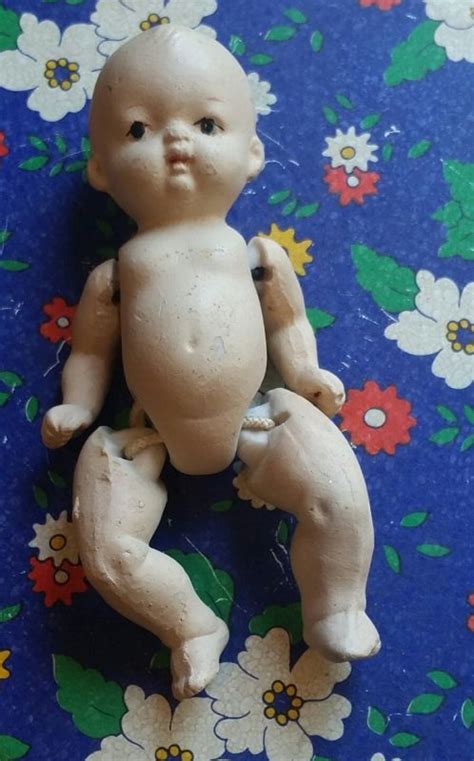 Antique Miniature Jointed Occupied Japan 3 Doll Porcelain Baby Doll