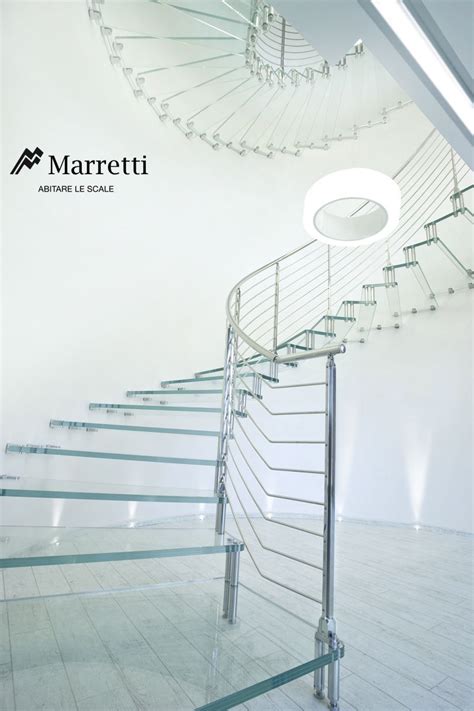 Spiral Staircase In Glass And Stainless Steel By Marretti In 2023