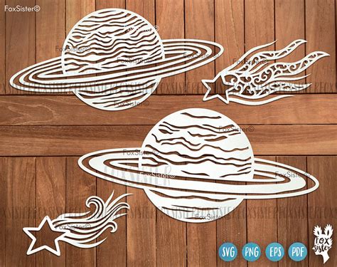 Planets Svg for Cricut and Silhouette Space Svg Foxsister - Etsy