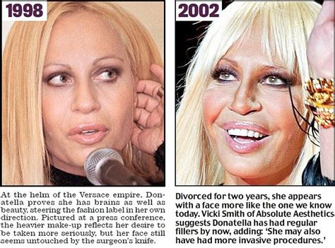 Photos Donatella Versace Transformed Herself Into A Human Waxwork With Botox