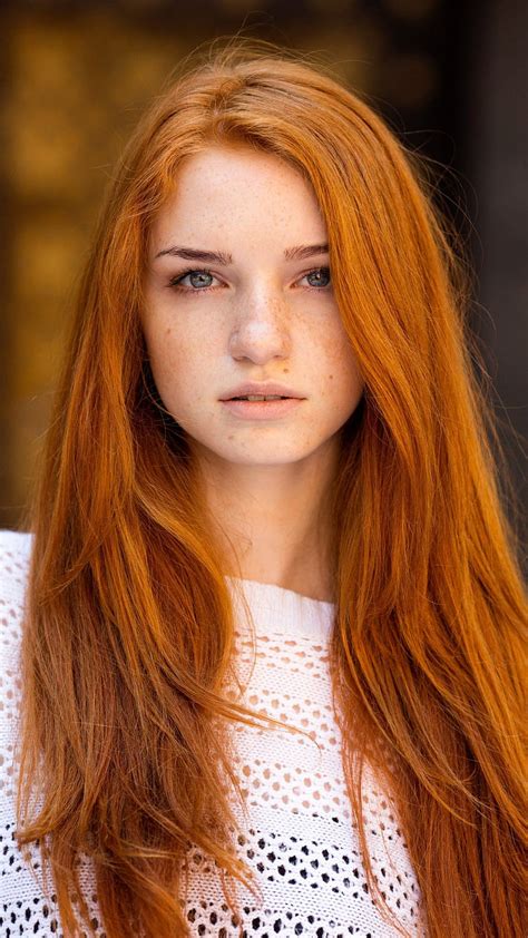 P Free Download Redhead Women Long Hair Freckles Portrait Display Blue Eyes Brian