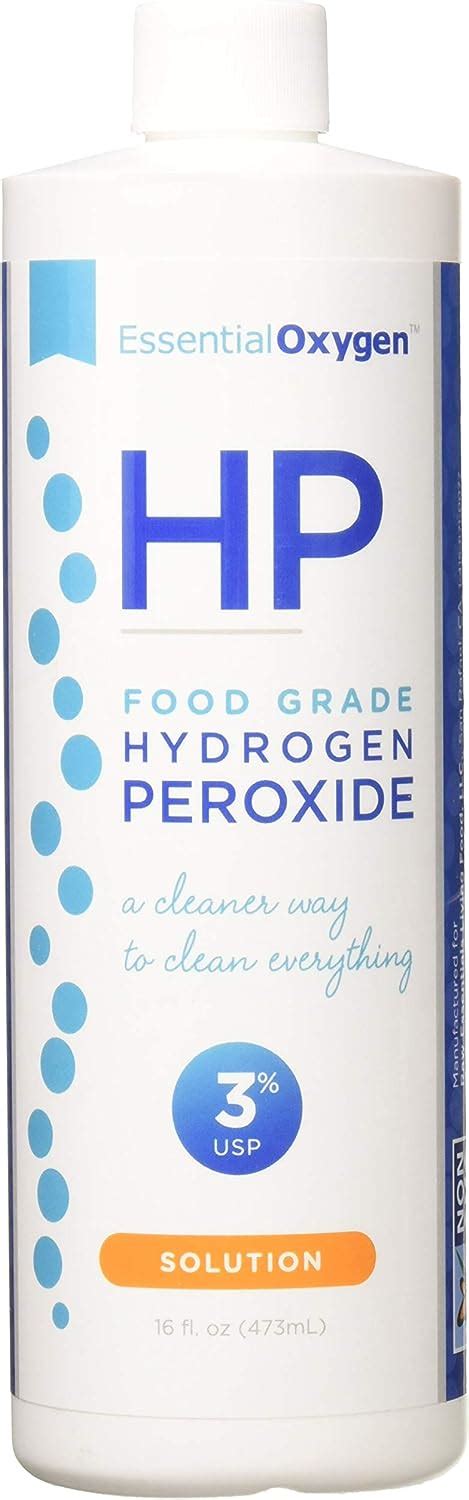 Essential Oxygen Hydrogen Peroxide 3 Food Grade 16 Oz Pack Of 2