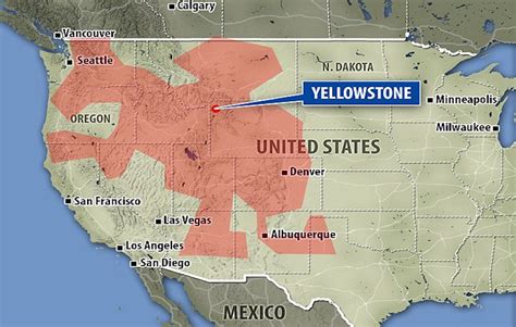 Yellowstone Volcano Eruption Map London Top Attractions Map