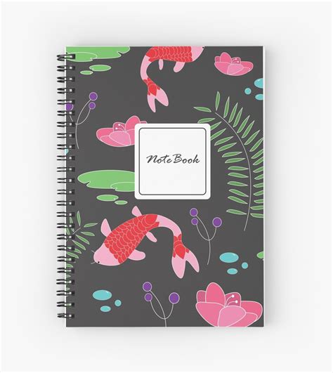 Koi Fish Notebook Spiral Notebooks By Miunya Redbubble