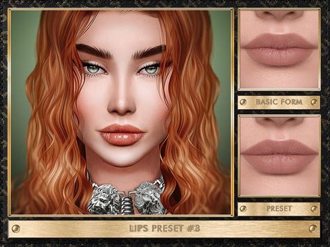 Sims 4 — Julhaos Cosmetics Patreon Lips Preset 3 By Julhaos