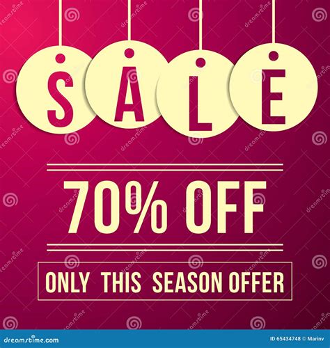 Sale Discount Design Special Offer Price Signs Stock Vector