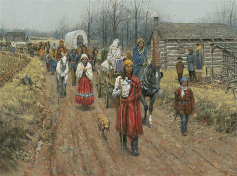 The Trail Of Tears In Springfield Cherokee History Museum Fine