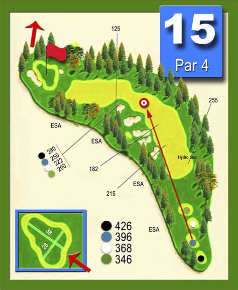 18 Hole Course Layout Meadow Gardens Golf Club