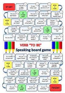 Verb To Be Speaking Boardgame Islcollective