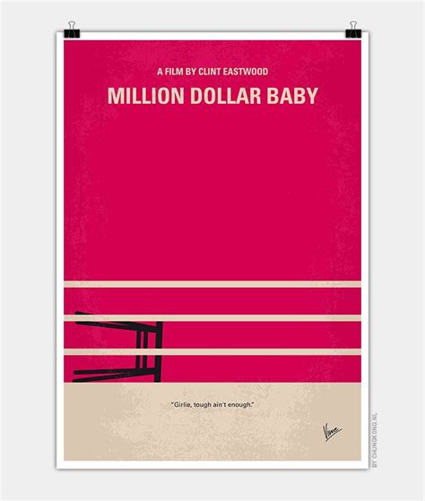 | beyond his silence, there is a past. No613 My Million Dollar Baby minimal movie poster