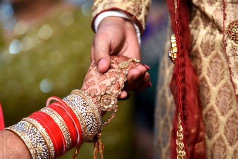 Premium Photo Bride And Groom Hand Together In Indian Wedding