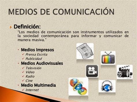 Además, este tipo de comunicación es muy utilizado por las empresas para lanzar unos mensajes ya sea a través de las televisión o por internet. Blog di Spagnolo: Los medios de comunicación (3A)