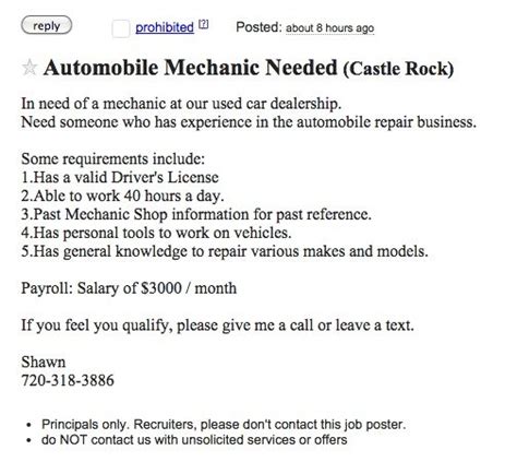 We put together answers for common questions about buying and. Automobile Mechanic Needed 40 Hours a Day