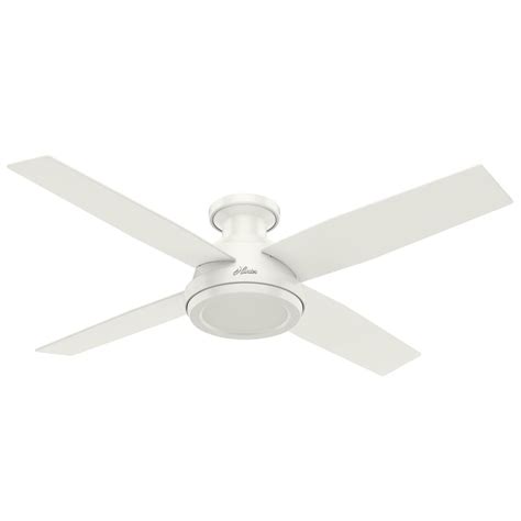 Using a ceiling fan without lights helps you improve air flow in rooms that already have existing lighting fixtures. Hunter Fan Company Dempsey Fresh White Ceiling Fan Without ...