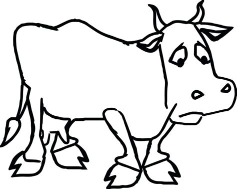 Cartoon Cow Coloring Pages At Free Printable