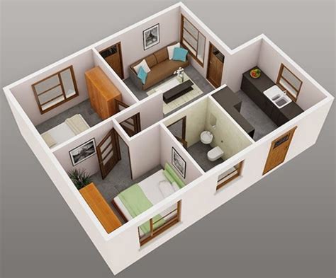 Denah rumah minimalis 1 lantai ukuran 6x8 desain rumah. Denah Rumah Ukuran 6x8 2 Kamar - Berbagai Ukuran