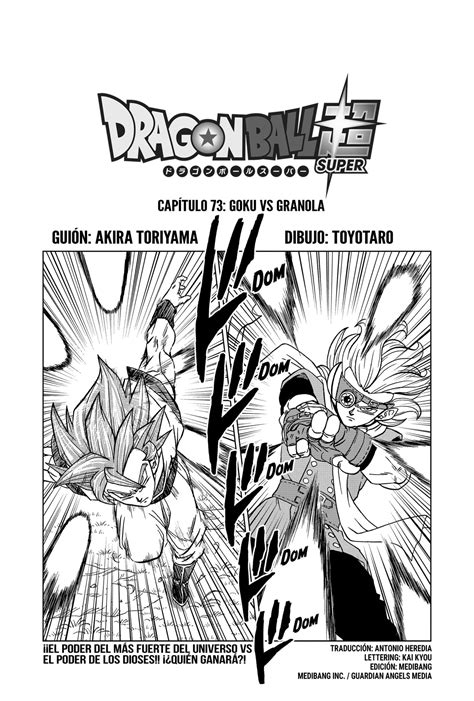 3.2.1 granolah the survivor saga. Dragon Ball Super Cap. 73 - Pág. 1: Goku vs. Granola ...