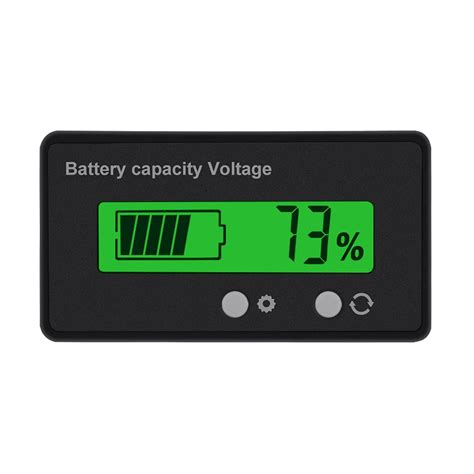 Buy Lcd 6 63v Battery Capacity Monitor Gauge Metervoltage Capacity