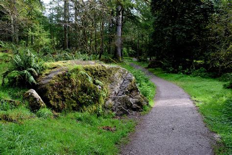 Path With Large Bounder Gortin Glens © Kenneth Allen Geograph