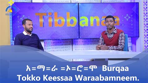 Mk Tv Tibbanaa አማራ ኦሮሞ Burqaa Tokko Keessaa Waraabamneem