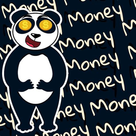 Premium Vector Money Panda