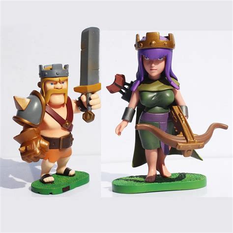 Clash Of Clans Archer Queen Barbarian King Pvc Action Figure