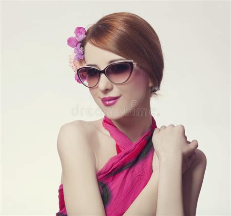 Beautiful And Fashion Girl In Sunglasses Stock Image Image Of Elegance Color 29805527