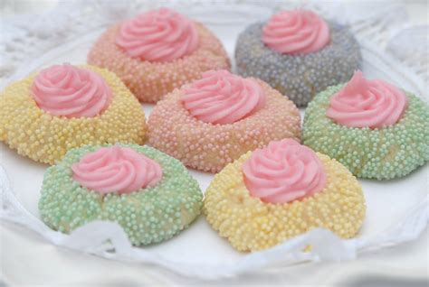 Pink Piccadilly Pastries Wonderful Pastel Thumbprint Cookies For Easter
