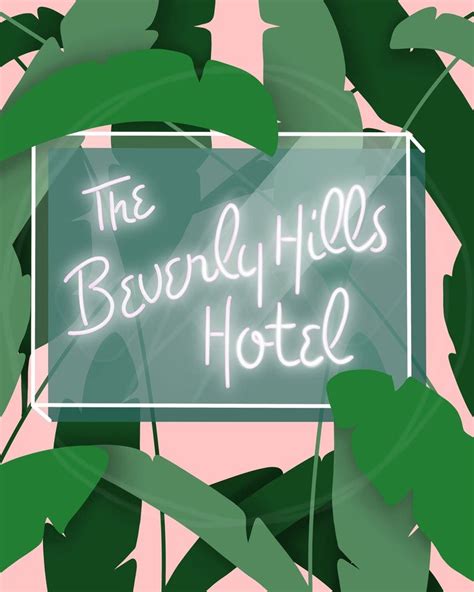 mid century modern beverly hills hotel print instant etsy beverly hills hotel beverly hills