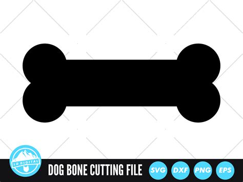 Dog Bone Svg Files Dog Bone Silhouette Graphic By Lddigital