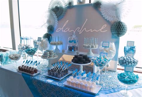 Found on Bing from candybuffetsnj.com Frozen Dessert Table, Baptism